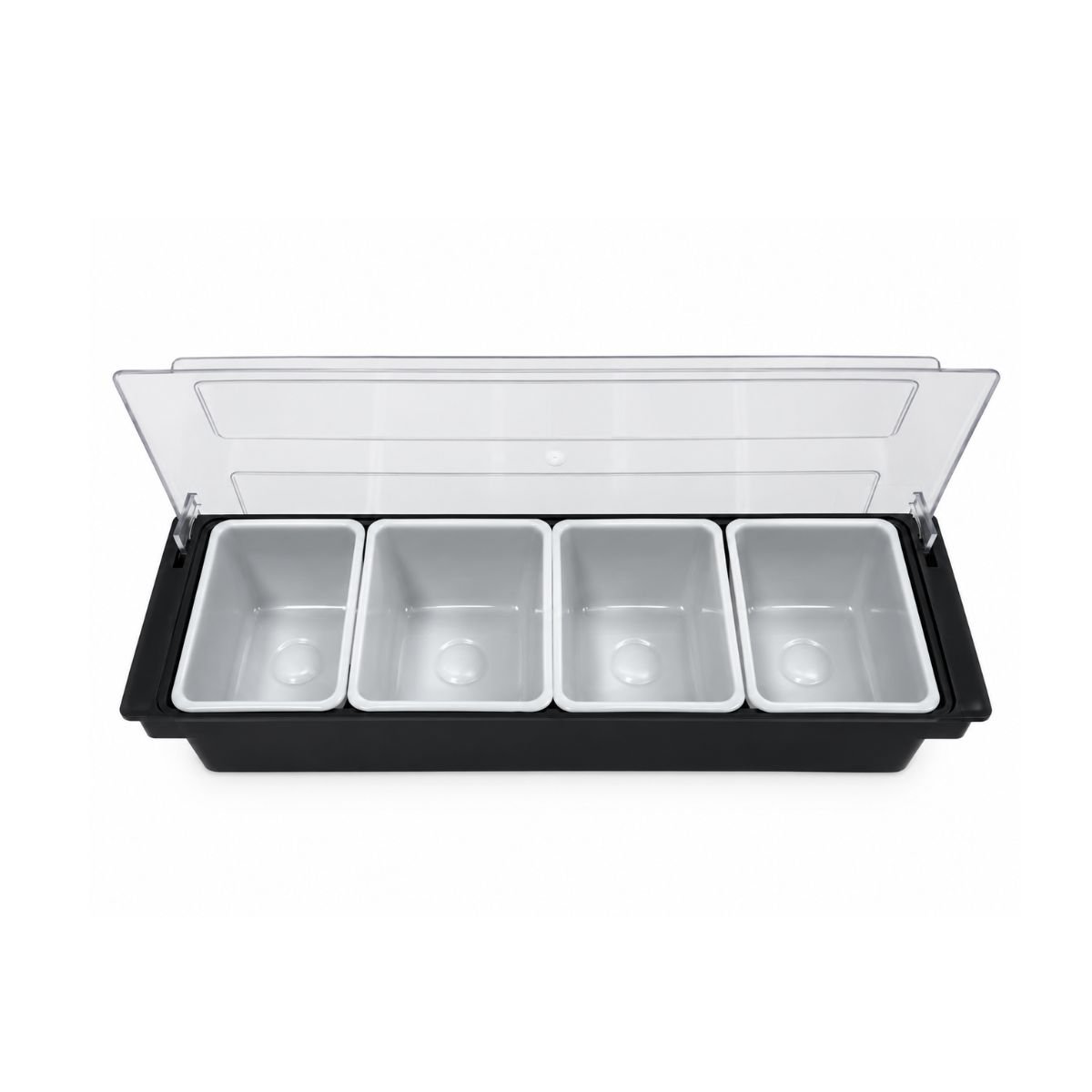 Caja plástica 4 compartimientos 59x13x18 cm